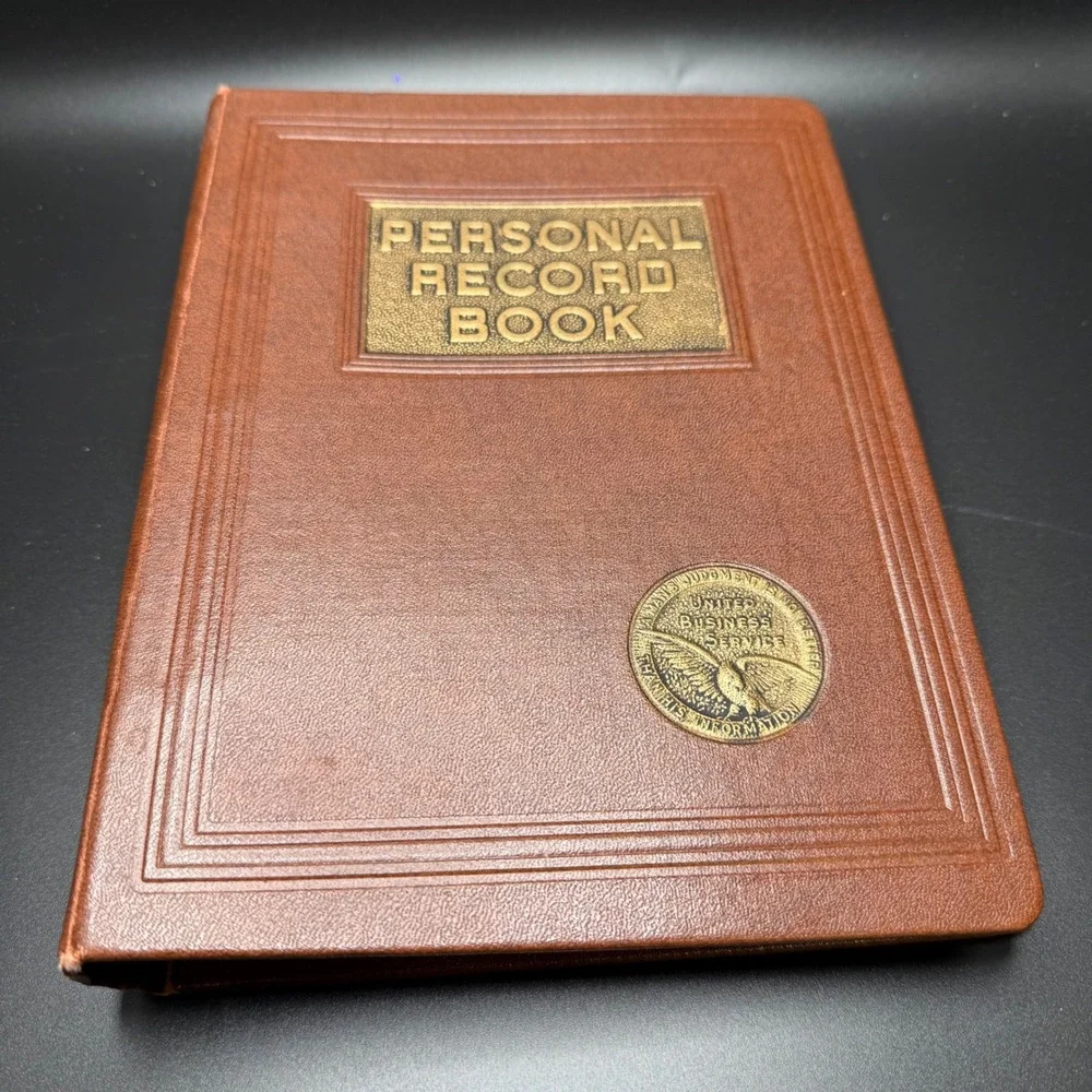 Vintage 1965 Personal Record Book Pfening‎ Snyder Publishers Loose Leaf planner